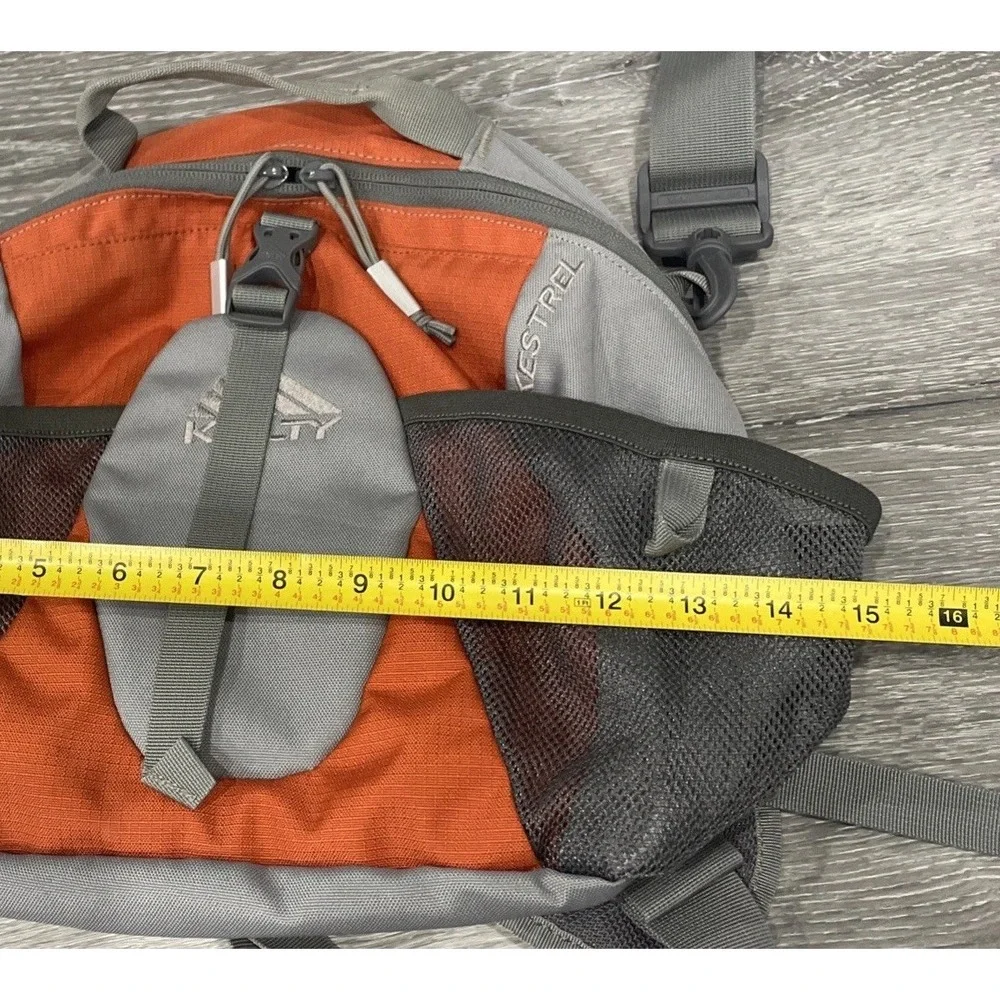 Kelty Kestrel‎ lumbar Pack 550 Cu In Hiking Camping Outdoor Orange Gray Backpack